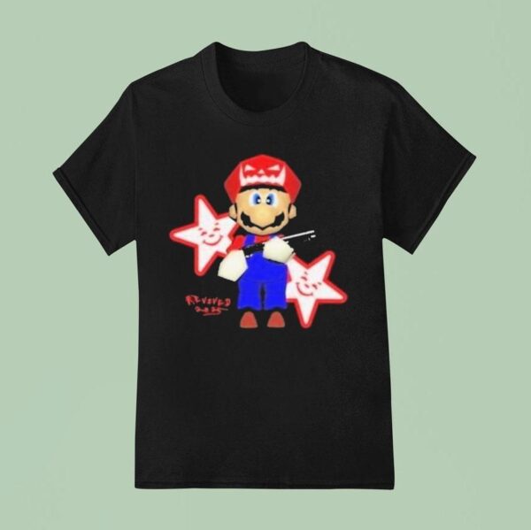 Italian Plumber Mario Gun T Shirt