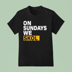J J Mccarthy On Sundays We Skol T Shirt