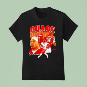 Ja Marr Chase Cincinnati Bengals Collage Signature Vintage T Shirt