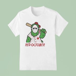 Jason Voorhees Red October Philadelphia Phillies Mascot Halloween T Shirt