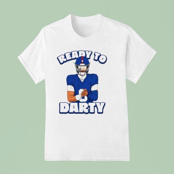 Jaxson Dart Ready To Darty New York Giants T Shirt
