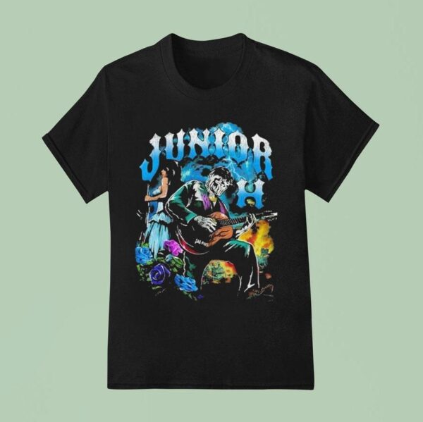 Junior H X Warren Lotas Skeleton Guitar T Shirt