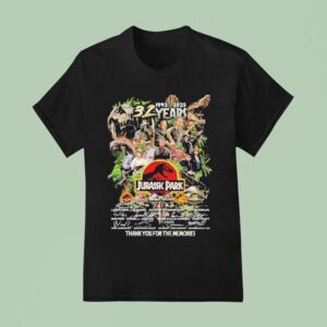 Jurassic Park Years Thank You For The Memories Signatures T Shirt