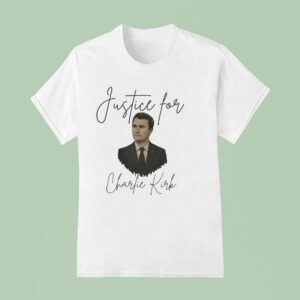 Justice For Charlie Kirk Portrai T Shirt