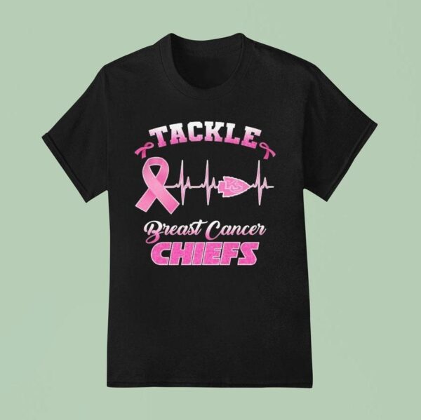 Kansas City Chiefs Tackle Breast Cancer Heartbea T Shirt