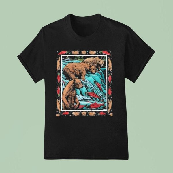 Katmai Ray Troll Brooks Falls Bears T Shirt