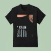 Keep Calm Stay Safe Statue Of Liberty Mask Toile T Shirt