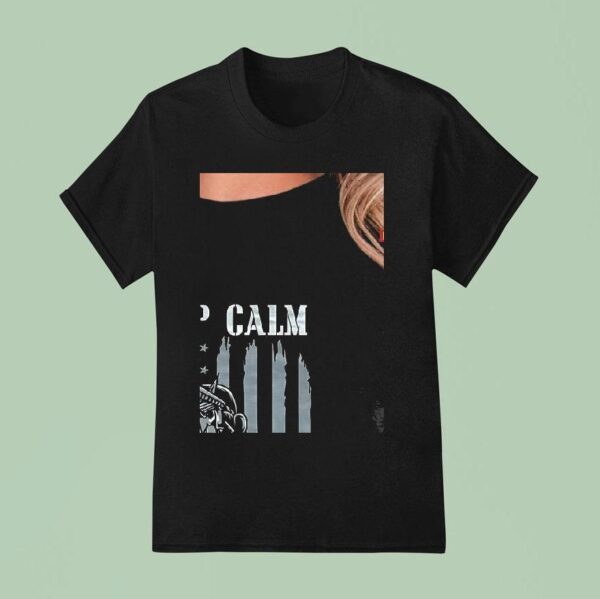 Keep Calm Stay Safe Statue Of Liberty Mask Toile T Shirt