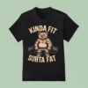 Kinda Fit Sorta Fat Gym Bear Weightlifting T Shirt