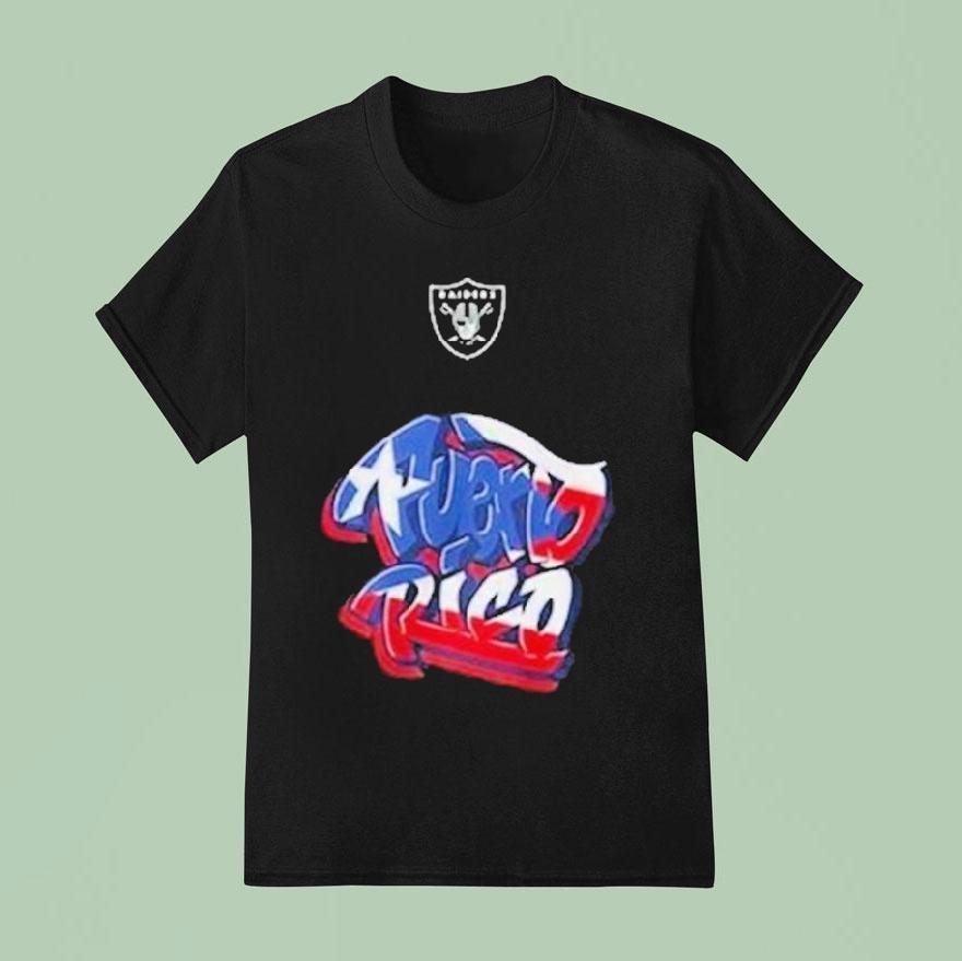 Las Vegas Raiders Puerto Rican Heritage T Shirt