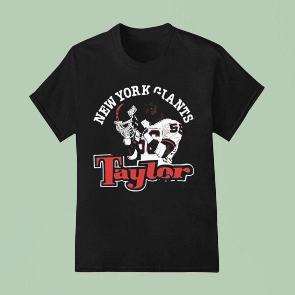 Lawrence Taylor New York Giants Player Caricature T Shirt