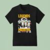Legends Starr Favre Rodgers White Green Bay Packers City Syline Super Bowl T Shirt
