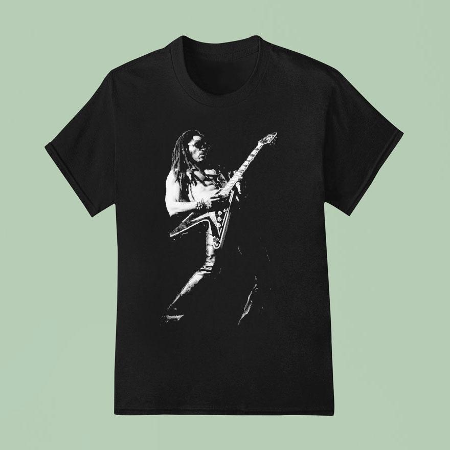 Lenny Kravitz Blue Electric Light Live Las Vegas Photo T Shirt