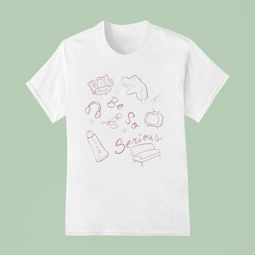 Lol Podcast Sketch Serious T Shirt