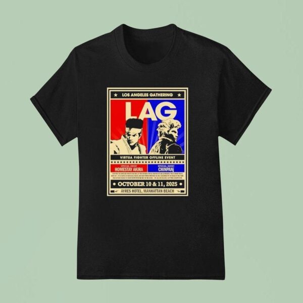 Los Angeles Gathering Lag Homestay Akira Vs Chinpanj T Shirt