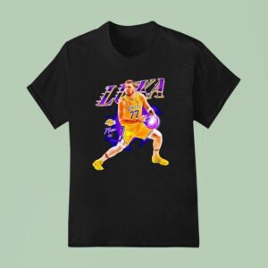 Luka Doncic Los Angeles Lakers Basketball Signature Graphic T Shirt