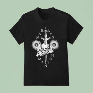 Marilyn Manson Dagger Skull T Shirt