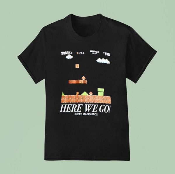 Mario World Time Here We Go Super Mario Bros T Shirt
