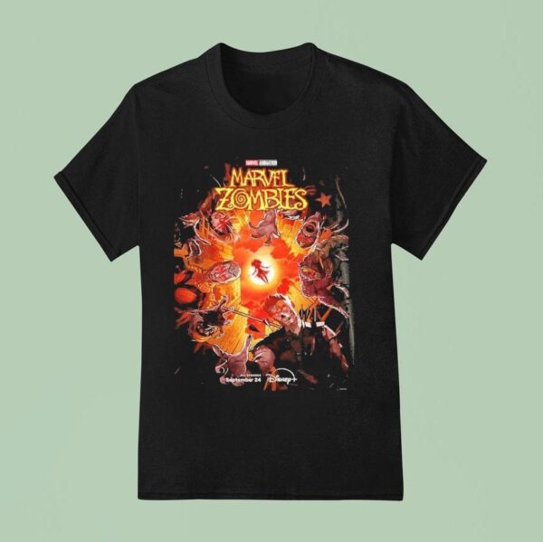 Marvel Zombies Animation Series Disney Plus September T Shirt