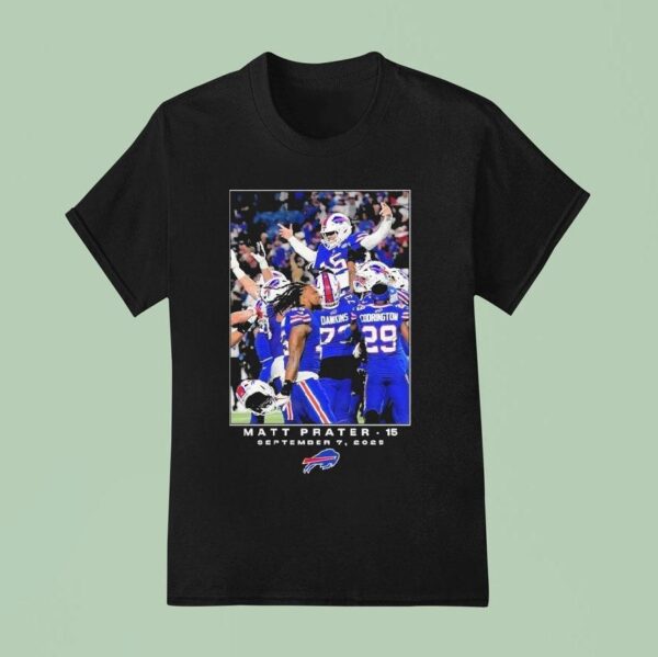 Matt Prater Buffalo Bills Nfl Flash Features Week T Shirt