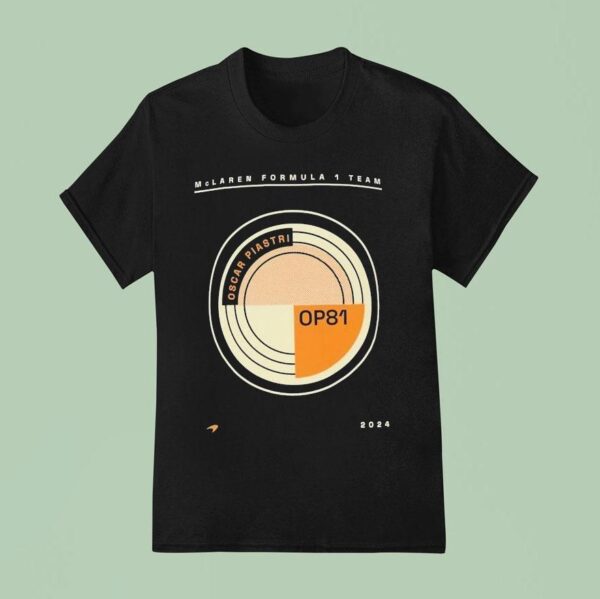Mclaren Formula Team Oscar Piastri Circular T Shirt