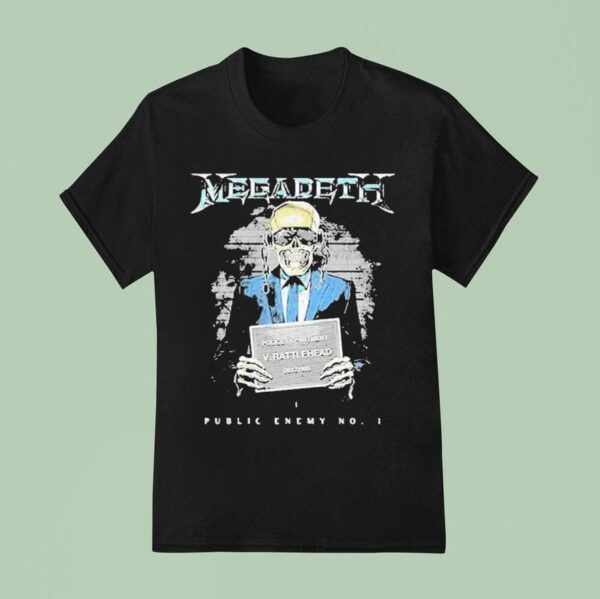 Megadeth European Event Public Enemy With Eu Tour Dates T Shirt