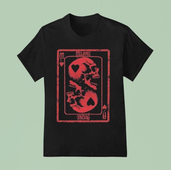 Melrose Avenue Skull Card T Shirt