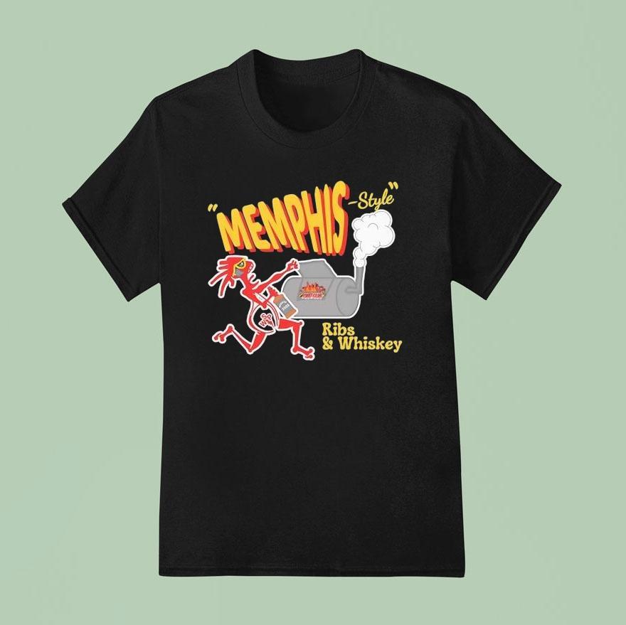 Memphis Style Ribs And Whiskey T Shirt