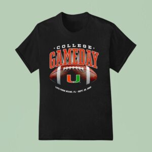 Miami Hurricanes Football College Gameday T Shirt