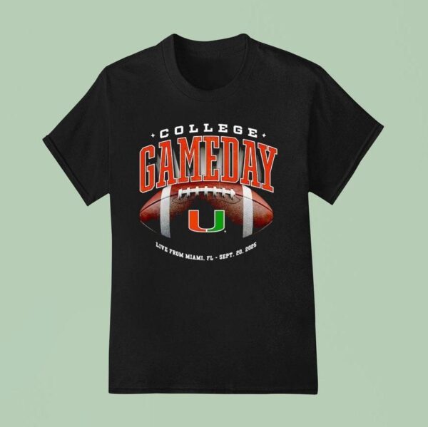 Miami Hurricanes Football College Gameday T Shirt