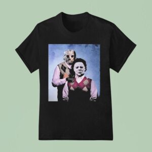Michael Myers And Jason Voorhees Step Brothers Horror Characters Halloween T Shirt
