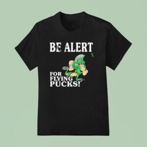 Michigan State Spartans Be Alert For Flying Pucks T Shirt