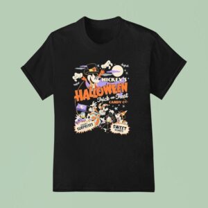 Mickey S Halloween Trick Or Treat Candy Co T Shirt