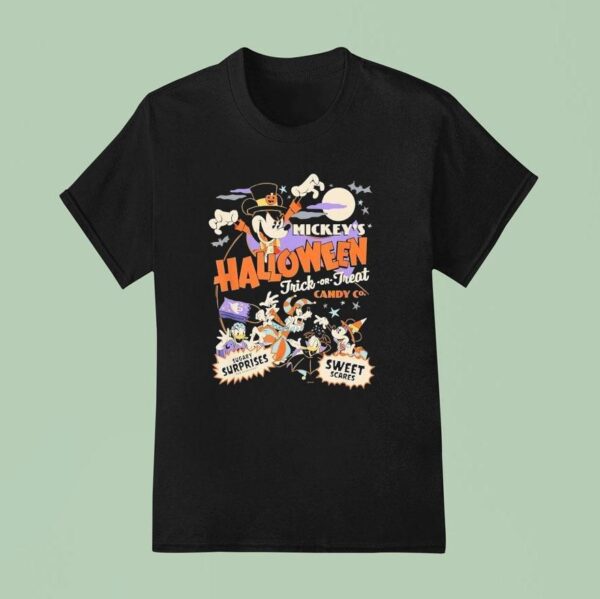 Mickey S Halloween Trick Or Treat Candy Co T Shirt