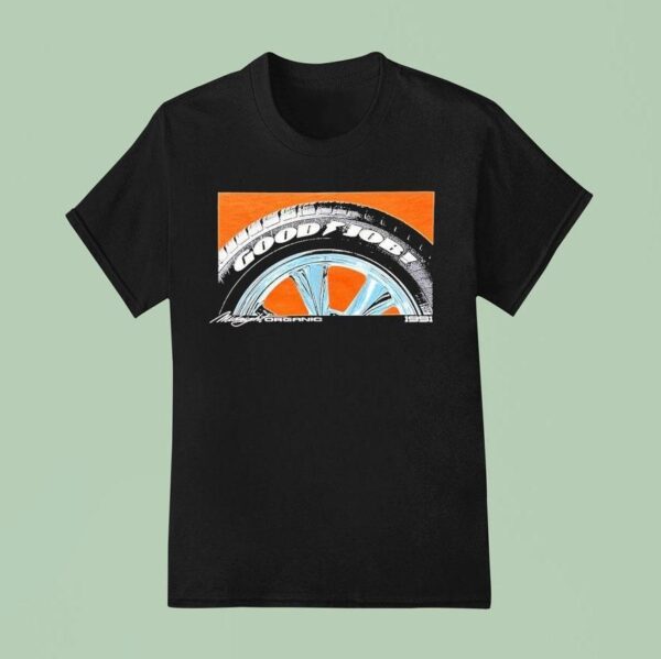 Midnight Organic Goodjob Tires T Shirt