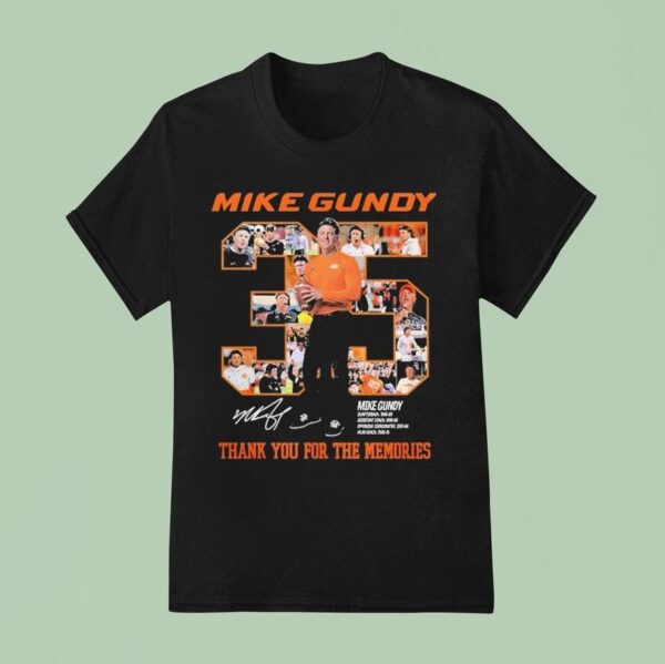 Mike Gundy Years Of Wholehearted Thank You For The Memories Oklahoma State Cowboys T Shirt