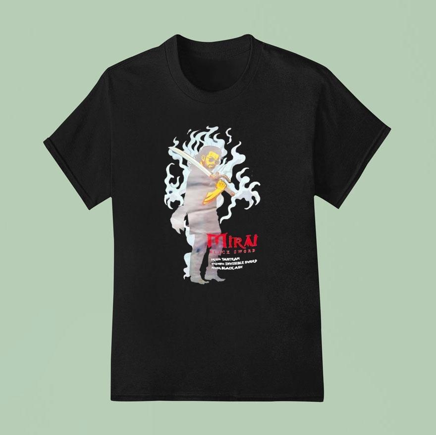 Mirai Black Sword Tantram X Invisible Sword T Shirt