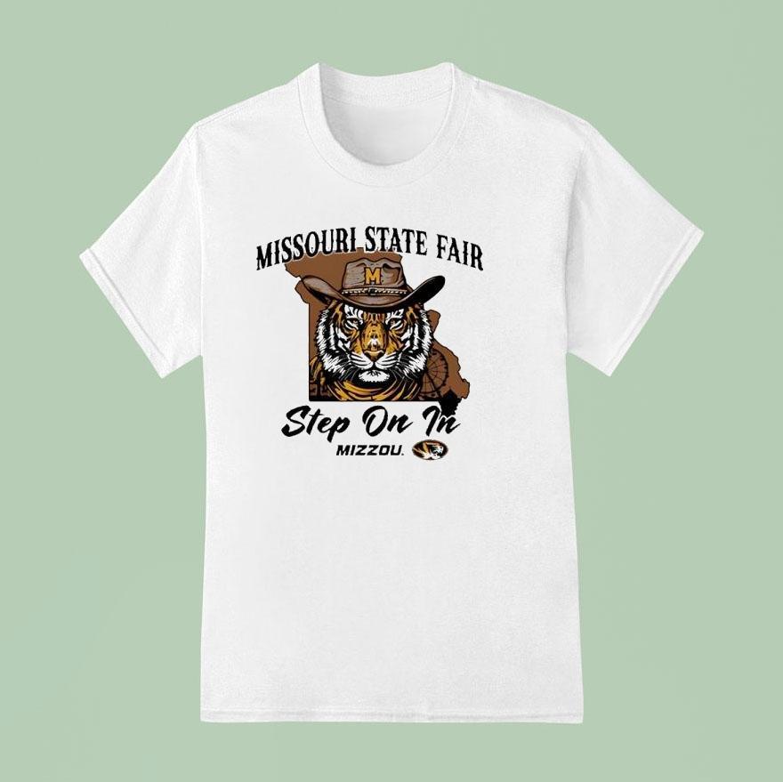 Missouri State Fair Step On In Missouri Tigers Cowboy T Shirt
