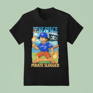 Monkey D Luffy Toronto Blue Jays X One Piece Pirate Slugger T Shirt
