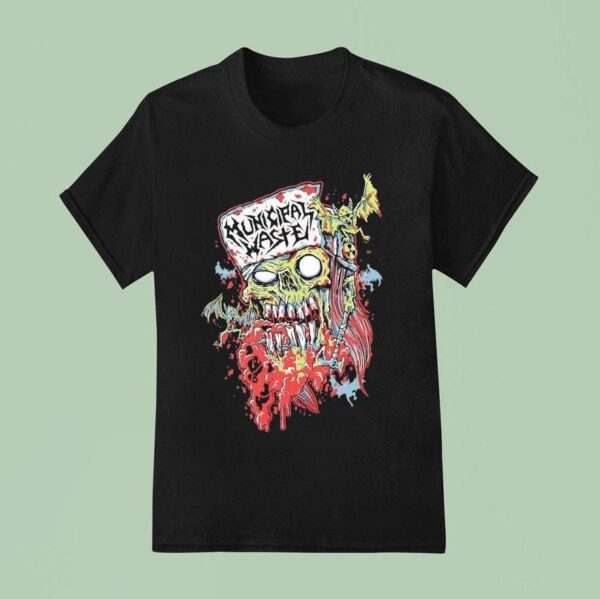 Municipal Waste Zombie Head Logo T Shirt