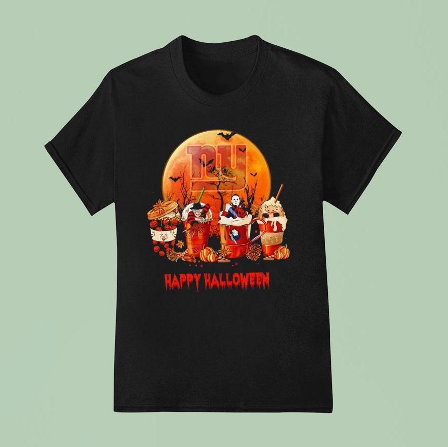 New York Giants Happy Halloween Coffee T Shirt