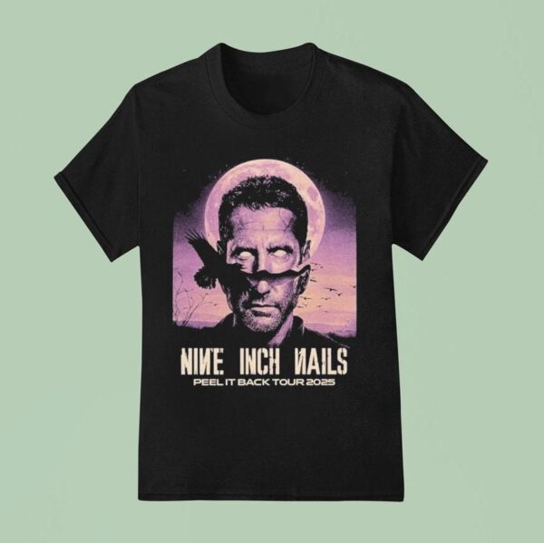 Nine Inch Nails Peel It Back Tour Head Crow Moon T Shirt