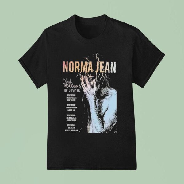 Norma Jean O God The Aftermath December Tour T Shirt