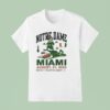 Notre Dame Vs Miami Hurricanes Hard Rock Stadium Miami Gardens Fl T Shirt