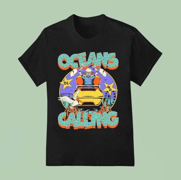 Oceans Calling Festival Rollercoaster Oc Md Skeleton T Shirt