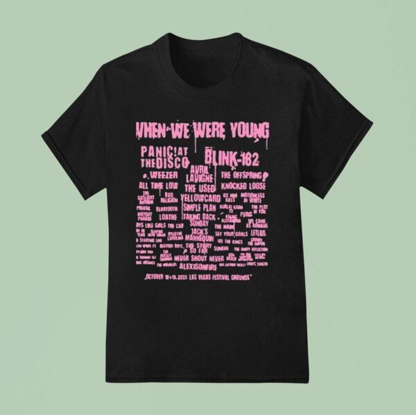 Oct When We Were Young Festival Las Vegas Festival Grounds T Shirt