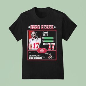 Ohio State Buckeyes Carnell Tate Wr Columbus Oh Ohio Stadium T Shirt