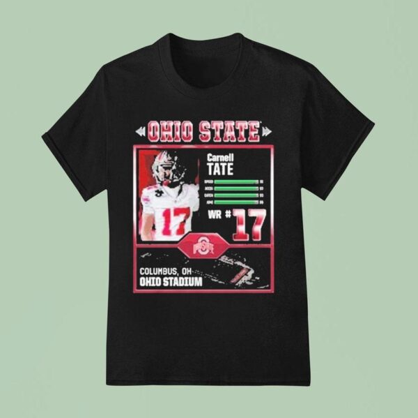 Ohio State Buckeyes Carnell Tate Wr Columbus Oh Ohio Stadium T Shirt