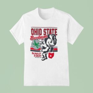 Ohio State Buckeyes Scarlet And Gray The Buckeye State T Shirt