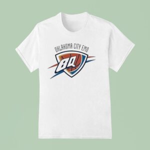 Oklahoma City Emo Style Oklahoma City Thunder Logo Parody T Shirt